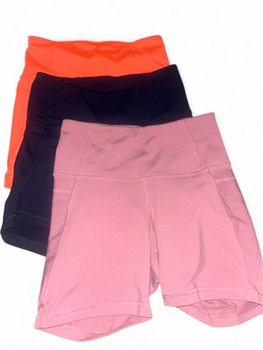 Old Navy Women’s Bike Shorts - Pink, Black & Coral